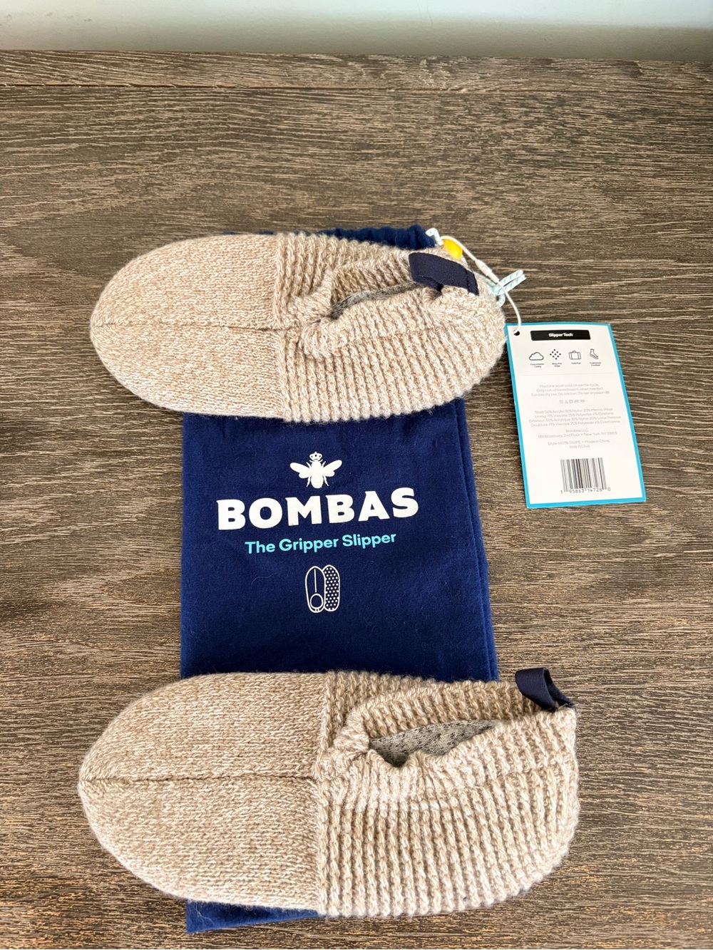 Bombas Tan Kids Slipper Socks